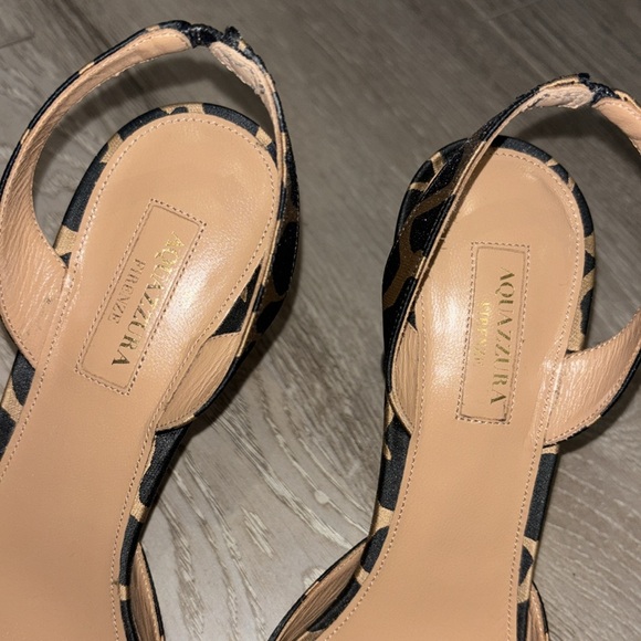 Aquazzura leopard pump size 39